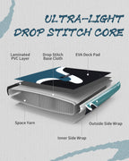 All-Around Inflatable SUP Board, blue paddle board Pacific 10.8ft Ultra-Stable inflatable stand up Paddle Board for Family & Touring - Includes Pump, Paddle & Backpack