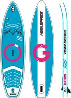 11ft Premium Inflatable Stand Up Paddle Board, Yoga Board with Durable SUP Accessories&Carry Bag Waterproof Bag, Leash | Wide Stance, Surf Control, Non-Slip Deck, Leash, Paddle and Pump for Youth & Adult