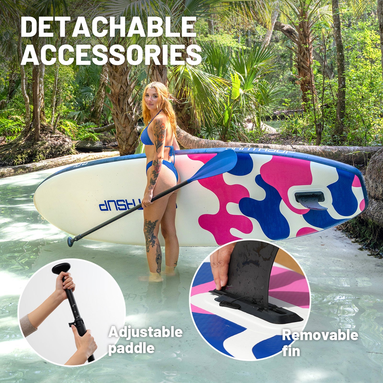 Santasup BERRY navy blue inflatable paddle board