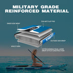 Deep Green Inflatable Stand Up Paddle Board – Durable SUP with Adjustable Paddle,Dual Action Pump, Carry Bag, Ankle Leash, Non-Slip EVA Deck – All Skill Levels