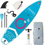 11ft Premium Inflatable Stand Up Paddle Board, yellow Yoga Board with Durable SUP Accessories&Carry Bag Waterproof Bag, Leash | Wide Stance, Surf Control, Non-Slip Deck, Leash, Paddle and Pump for Youth & Adult (Copy)