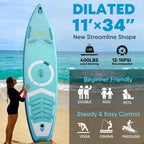 EGGORY SUP Board,Inflatable Paddle Board,Stand Up Paddle Board Set, Extra Wide SUP Board with Removable Fin, Floating Paddle, Hand Pump, Waterproof Phone Pouch,Traveling Board