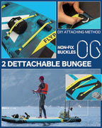 Extra Wide SUP board ,yellow line Inflatable  paddle board