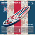 D3SEA 11' x 34" Extra Wide InflatablePaddle Board - Ruby Blue Bloom