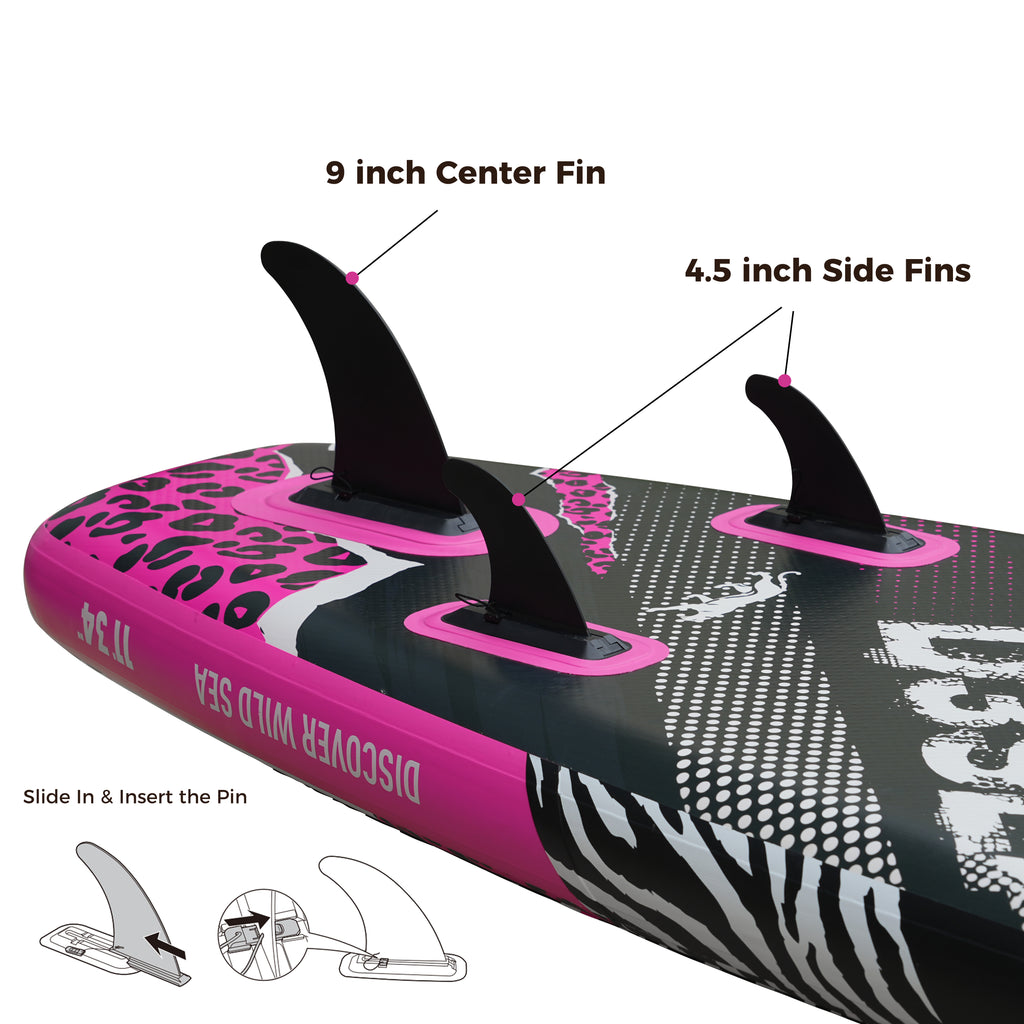 SUP 9" Center Fin*1 & 4.5" Side Fin*2