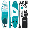 Quashley Geometric Series - Inflatable Stand Up Paddle Boards 11'x32"x6"with Premium SUP Paddle Board Accessories, Wide Stable Design, Anti-Slip Comfort Deck for Water sports for Youth & Adults
