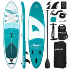 Quashley Geometric Series - Inflatable Stand Up Paddle Boards 11'x32"x6"with Premium SUP Paddle Board Accessories, Wide Stable Design, Anti-Slip Comfort Deck for Water sports for Youth & Adults