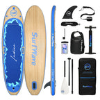 SurfWave Indian Fitness SUP Board Package,silver paddle board